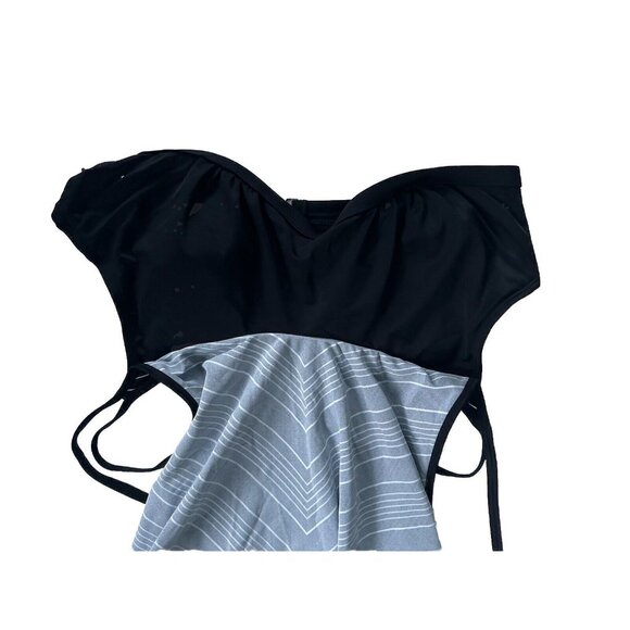 NWT Athleta 38 B / C Chevron Blousy Tankini Top Swim Top Swimsuit Top - Picture 4 of 9